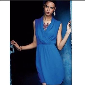 ANTHROPOLOGIE Maeve Blue Liban Shawl Dress